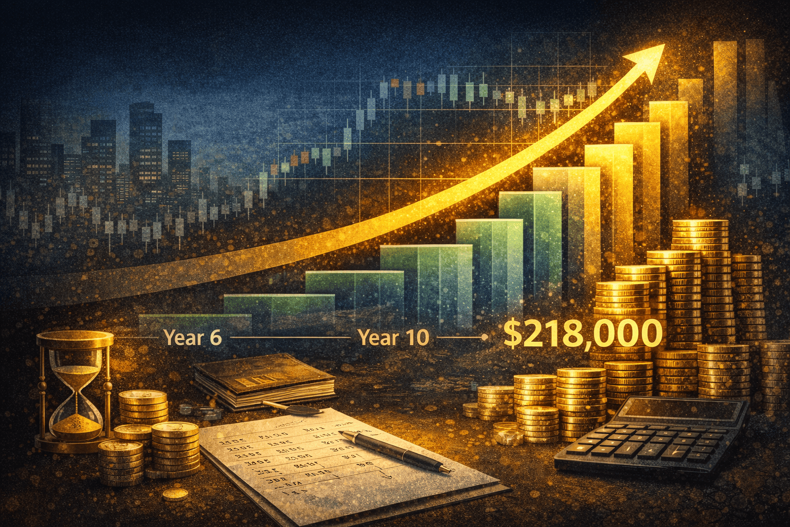 Years 6–10 Portfolio Growth Returns Overtake Contributions